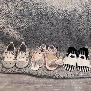 Baby Shoes One NWT *Three Pairs (3-9 months)